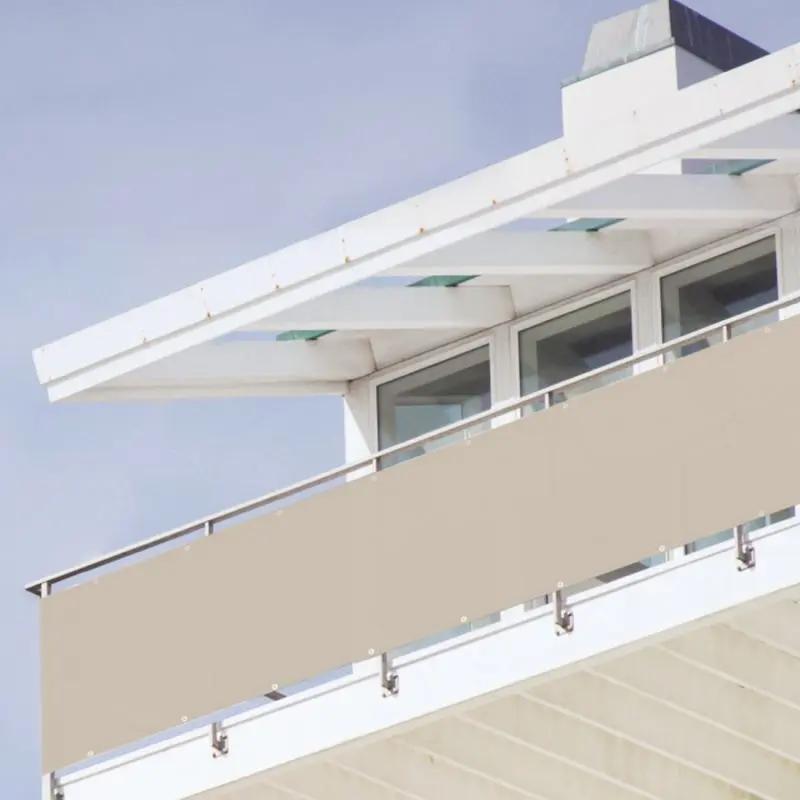 Sekey Balkon Sichtschutz aus 100% Polyester, Taupe Sekey
