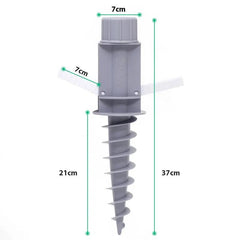 Sekey 22 mm - 32 mm Bodenhülse für Sonnenschirm, mit klappbaren Griffen und Aufhängehaken Sekey