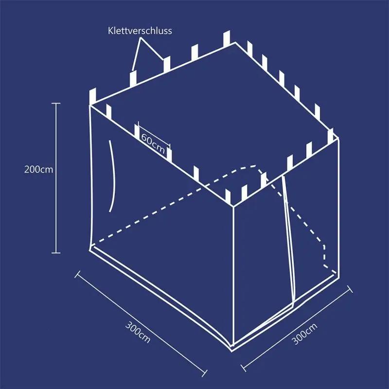 Sekey Moskitonetz für 300 x 300 cm Pavillon Sekey