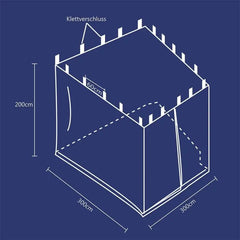 Sekey Moskitonetz für 300 x 300 cm Pavillon Sekey