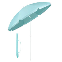 Sekey round parasol Ø160 cm – with carrying bag &amp; ground sleeve, for balcony &amp; beach