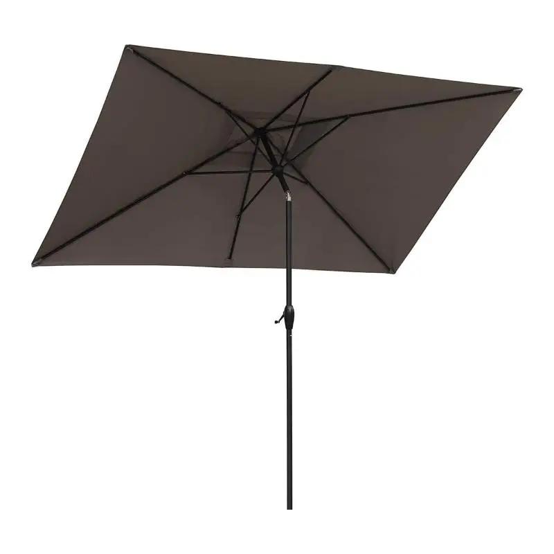 Sekey 300 x 200 cm Alu Sonnenschirm mit Kurbel, Sonnenschutz UV50+ Sekey