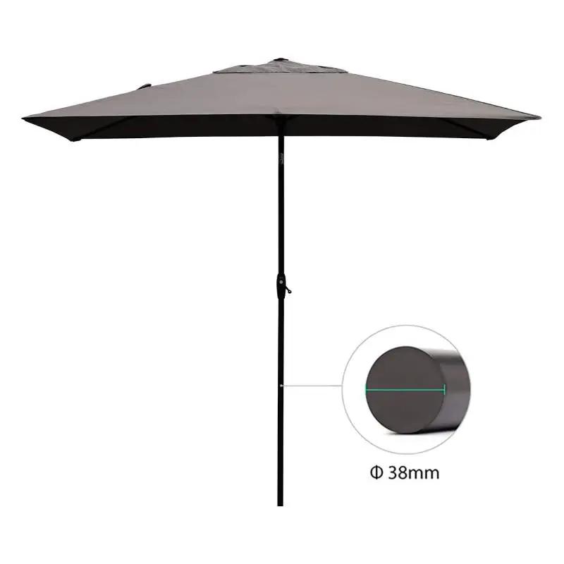 Sekey 300 x 200 cm Alu Sonnenschirm mit Kurbel, Sonnenschutz UV50+ Sekey