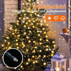 Salcar 1.5/ 2/ 3 m LED Lichterkette für Weihnachtsbaum, mit 10/ 12/ 14 Strängen, 250/ 420/ 490LEDs, mit Fernbedienung, 31VGS-zertifizierte Stromversorgung Salcar