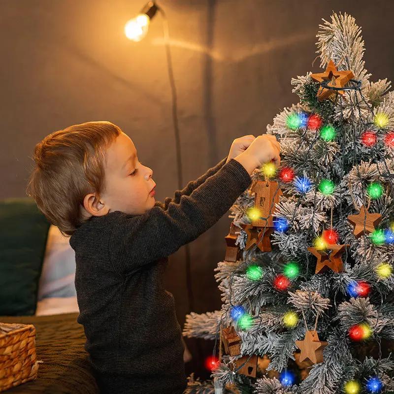 Salcar 0.6 m LED Lichterkette für Weihnachtsbaum, mit 8 Strängen, 48 LEDs Sekey