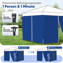 Sekey 290 x 200 cm Seitenwand für Pavillon, 2er Set Sekey