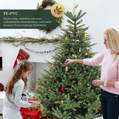 Salcar 180/210cm Künstlicher Weihnachtsbaum, 2525/3557 Zweige, 74 % PE Salcar