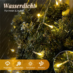 Salcar LED Lichterkette mit 5m/10m/15m/20m Länge – 50–300 LEDs, Fernbedienung, 8 Modi, Timer & IP44 Wasserdicht, für Weihnachtsdeko, Party, Hochzeit, Garten – Warmweiß Salcar