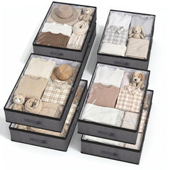 Sekey Unterbett-Aufbewahrungsboxen 90L, atmungsaktiv, modular, ideal für Kleidung, Bettwäsche & saisonale Textilien