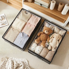 Sekey Unterbett-Aufbewahrungsboxen 90L, atmungsaktiv, modular, ideal für Kleidung, Bettwäsche & saisonale Textilien