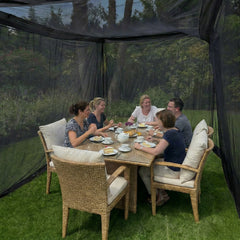 Sekey XXL Moskitonetz Schwarz 300x300x250 cm – Doppelbett, Pavillon & Outdoor Insektenschutz