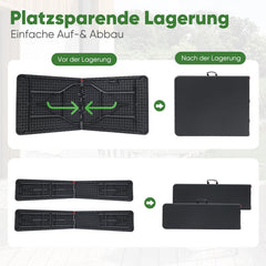 Sekey 3-tlg. Bierzeltgarnitur 180 cm – Klappbares Gartenmöbel-Set mit Tisch & 2 Bänken, Wetterfest & Tragbar für Garten, Balkon & Camping Sekey
