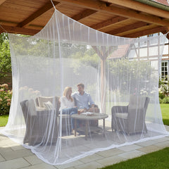 Sekey Moskitonetz Weiß 300x300x250 cm – Doppelbett, Pavillon & Outdoor Schutz vor Mücken