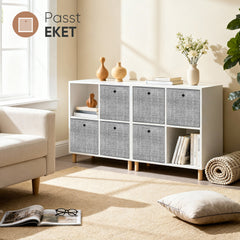 Sekey Aufbewahrungsboxen 6er Set Faltbare Stoffboxen 30 × 30 × 30 cm, stabil & vielseitig für Regale und Schränke