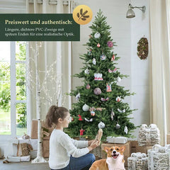 Salcar 180/210cm Künstlicher Weihnachtsbaum, mit 115/143 PE-Zweigen und 850/1332 PVC-Zweigen Salcar