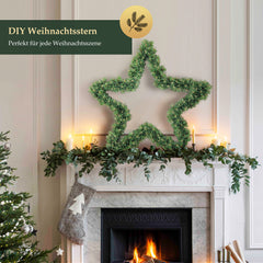 SALCAR PVC Christmas Star 40 cm/55 cm – Realistic Christmas decoration with 200/240 branches for indoor &amp; outdoor use
