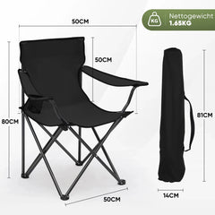 Sunula faltbarer Campingstuhl, ultraleicht, 1,65 kg, mit Getränkehalter, Tragetasche, kompakt klappbar, ideal für Camping, Garten und Ausflüge Sekey