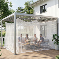 Sekey Moskitonetz 500×300×250 cm – Extra großes 360° Insektenschutznetz, 0,07 mm feinmaschig, geschlossenes Campingzelt für Doppel- & Kingsize-Betten, Garten & Outdoor