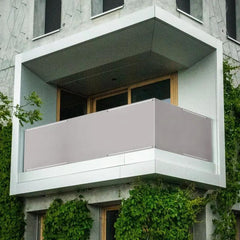 Sekey Balkon Sichtschutz aus 100% Polyester, Hellgrau Sekey