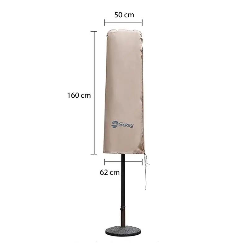 Sekey 160 x 50/62 cm Schutzhülle für Doppelsonnenschirm, aus Polyester-Gewebe Sekey