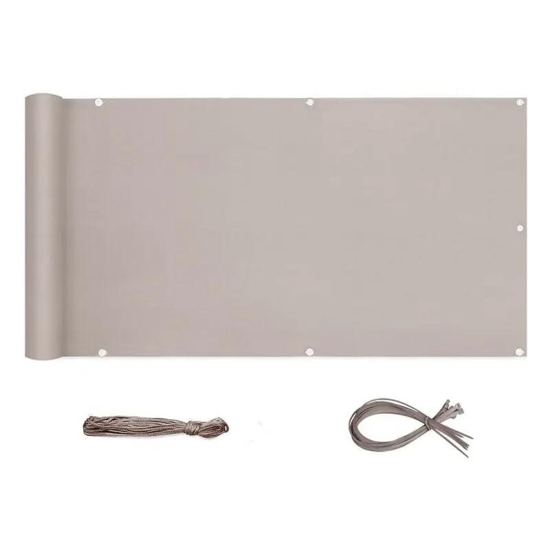 Sekey Balkon Sichtschutz aus 100% Polyester, Taupe Sekey