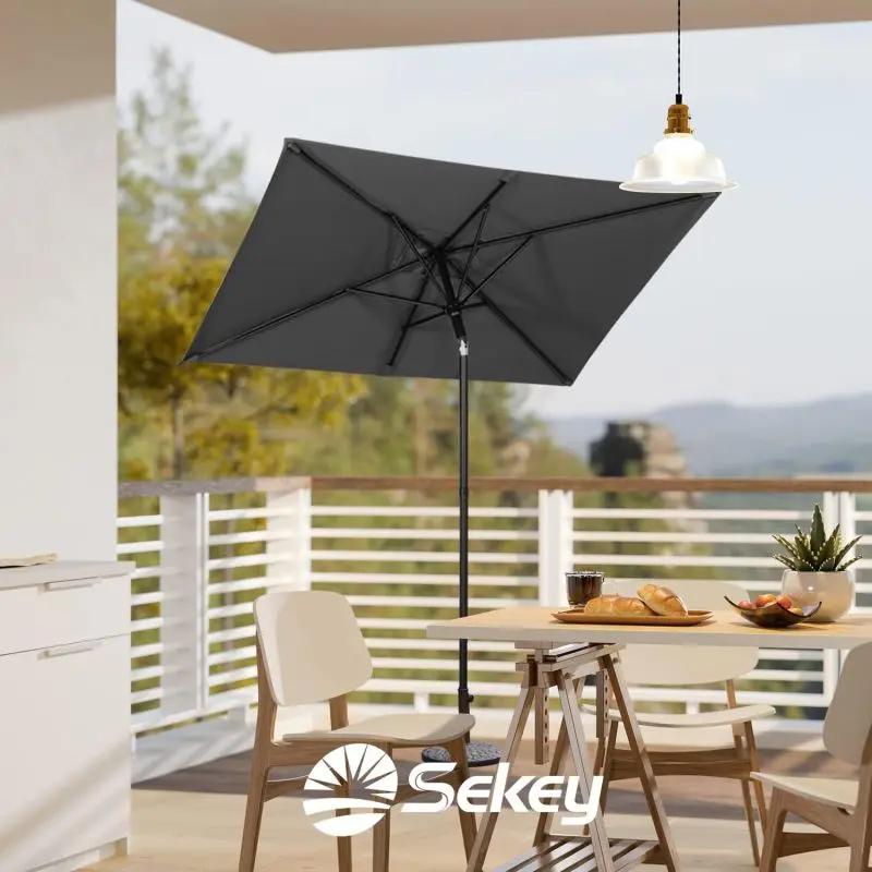 Sekey 200 x 125 cm Balkonschirm Rechteckig, Sonnenschutz UV50+ Sekey