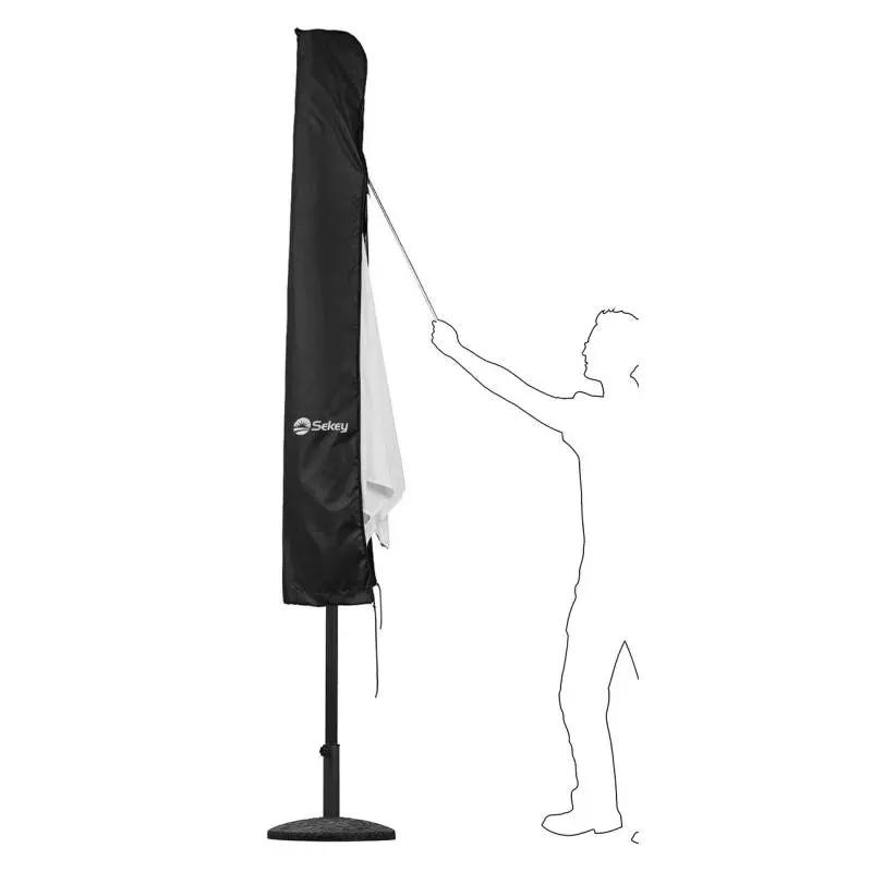 Sekey 190 x 30/50 cm Schutzhülle für 350 cm Sonnenschirm, aus Polyester-Gewebe Sekey