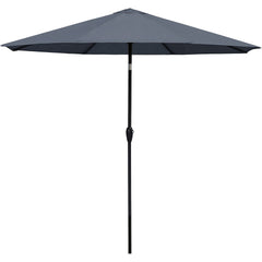 Sekey Sonnenschirm, 330cm Alu Gartenschirm 8-eckiger, mit Kurbel Sekey