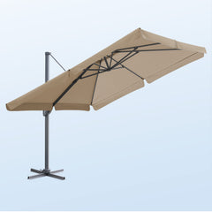 Sekey 300 cm x 300 cm cantilever parasol, sun protection UV50+