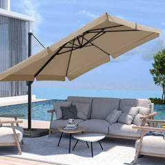 Sekey 300 cm x 300 cm cantilever parasol, sun protection UV50+
