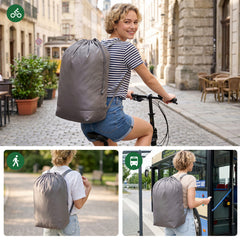 Sekey Pfandflaschen Sammelbehälter 100L mit Rucksack-Innenbeutel, Flaschenkorb für Leergut & Dosen, Faltbarer Pfandflaschenkorb mit Einwurföffnung, Flaschensammler für Küche, Keller & Recycling