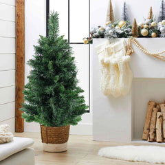 Salcar 60/90cm Künstlicher Weihnachtsbaum Klein mit Christbaumständer, Nordmanntanne, mit 70/110 Spitzen Salcar