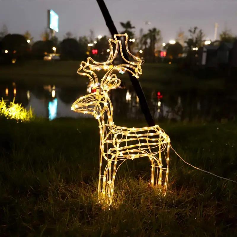 Salcar 60 cm LED Rentier Weihnachtsbeleuchtung, 140 LEDs Salcar