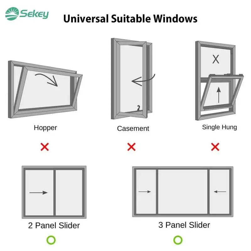 Sekey Schiebefenster Türabdichtung für mobile Klimageräte Sekey