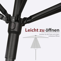 Sekey 200 x 125 cm Balkonschirm Rechteckig mit Balkongeländer, Sonnenschutz UV50+ Sekey