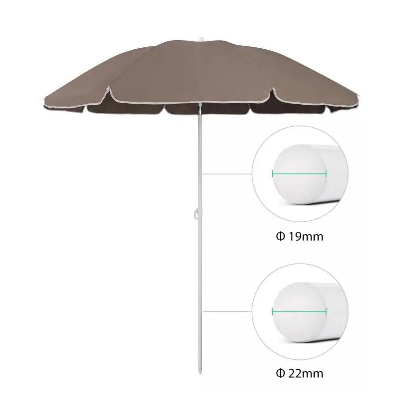 Sekey 160 cm Strandschirm mit Schutzhülle, Sonnenschutz UV25+ Sekey