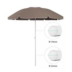Sekey 160 cm Strandschirm mit Schutzhülle, Sonnenschutz UV25+ Sekey