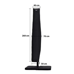 Sekey 260 x 40/70/50 cm Schutzhülle für 300 cm Ampelschirm, aus Oxford-Gewebe Sekey