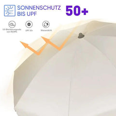 Sekey 200 cm Sonnenschirm mit Schutzhülle, Sonnenschutz UV50+ Sekey