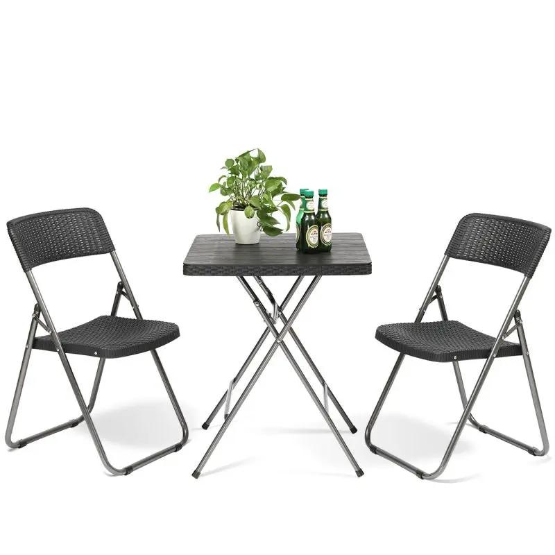 Sekey 3-teilig Balkonset, 2 Klappstuhl und Klapptisch Sekey