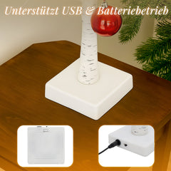 Salcar LED Lichterbaum 60 cm, Birke mit 24 warmweißen LEDs, USB/Batteriebetrieben, Weihnachts- und Partydeko für Zuhause, Geburtstag, Hochzeit, Innendekoration Salcar
