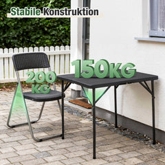 Sekey 5-teilig Gartenmöbel Set, 4 Stühle mit Tisch klappbar