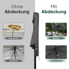 Sekey 140 x 25,5/27 cm Schutzhülle für 200 cm Sonnenschirm, aus Polyester-Gewebe Sekey