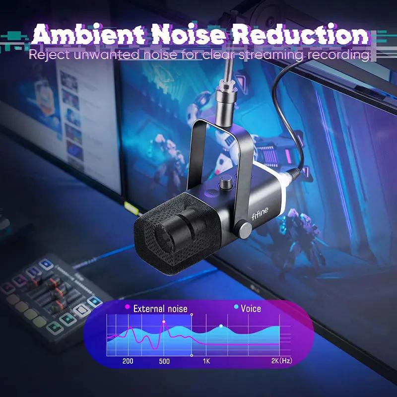 FIFINE XLR Gaming Audio Mixer und XLR Streaming Mikrofon Sekey