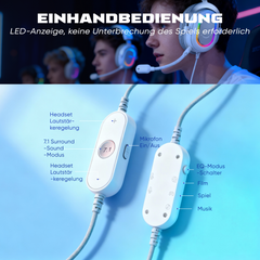 FIFINE USB Gaming Headset with Microphone, 3 EQ Modes and 50mm Driver