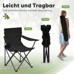 Sunula faltbarer Campingstuhl, ultraleicht, 1,65 kg, mit Getränkehalter, Tragetasche, kompakt klappbar, ideal für Camping, Garten und Ausflüge Sekey
