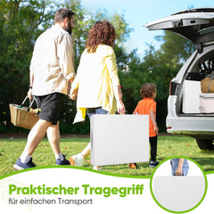 Sekey Klapptisch Gartentisch klappbar – Rattan-Optik/Glatt, wetterfest & tragbar, ideal für Balkon, Garten & Party Sekey