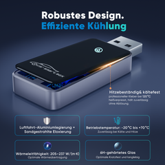 Salcar Kabelloser Android Auto Adapter – 2025 Upgrade, Wireless USB Dongle mit Dualband WiFi für stabile & unterbrechungsfreie Verbindung, kompatibel mit Android 11+ Salcar