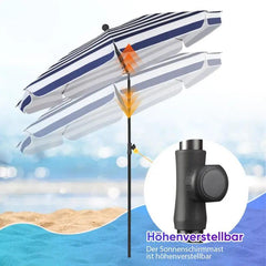 Sekey 200 cm Sonnenschirm mit Schutzhülle, Sonnenschutz UV50+ Sekey