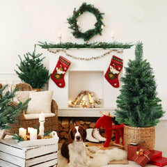 Salcar 60/90cm Künstlicher Weihnachtsbaum Klein mit Christbaumständer, Nordmanntanne, mit 70/110 Spitzen Salcar